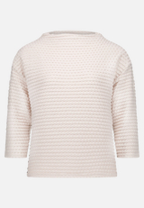 Sweatshirt  3/4 Arm mit Strukturmuster  / Vorderseite