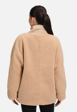 Outdoorjacke mit Plüsch / Modellfoto Rückseite