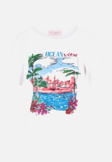 Basic Shirt mit Aufdruck / Vorderseite
