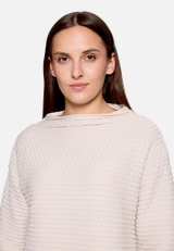 Sweatshirt  3/4 Arm mit Strukturmuster  / Detailbild
