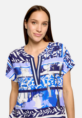 Longbluse mit Aufdruck / Detailbild