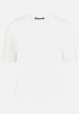 Strukturshirt mit Rundhalsausschnitt / Vorderseite