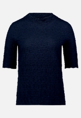 Strukturshirt mit Stehkragen / Vorderseite