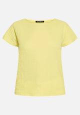 Strukturshirt mit U-Boot-Ausschnitt / Vorderseite