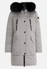 Steppjacke mit Kapuze / Vorderseite