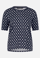 Basic Shirt mit Rippbündchen / Vorderseite