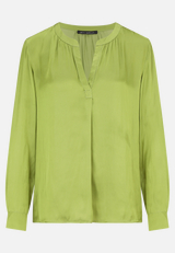 Satin-Bluse langarm / Vorderseite