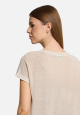 Lochstrick-Pullover ohne Arm / Detailbild