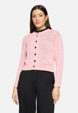 Strick-Cardigan mit aufgesetzten Taschen / Modellfoto Vorderseite