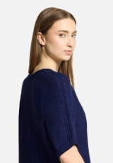 Strickpullover kurzarm / Detailbild