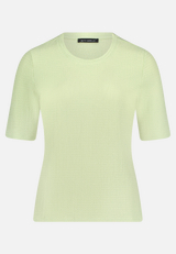 Strukturshirt mit Rundhalsausschnitt / Vorderseite