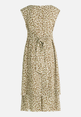 Chiffonkleid mit Bindegürtel / Rückseite