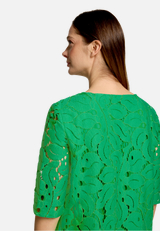 Spitzenkleid mit V-Ausschnitt / Detailbild