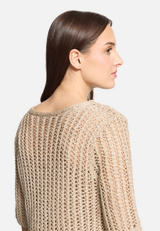 Strickpullover mit Lochmuster / Detailbild