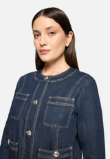 Jeansjacke mit Knöpfen / Detailbild