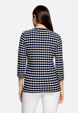 Basic Shirt mit Rundhalsausschnitt / Modellfoto Rückseite