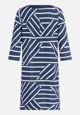 Jerseykleid mit 3/4 Arm / Rückseite