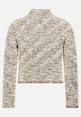 Bouclé-Jacke  mit Knöpfen / Rückseite