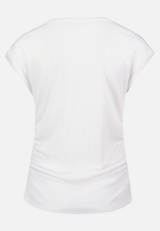 Casual-Shirt mit Rippenstruktur / Rückseite