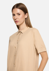 Leinenkleid mit Knopfleiste / Detailbild