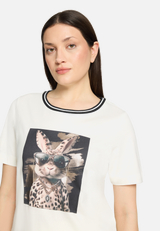 Basic Shirt mit Aufdruck / Detailbild