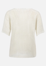 Strickpullover kurzarm / Rückseite