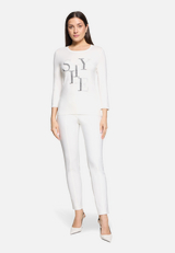 Basic Shirt mit Placement / Modellfoto Vorderseite (Outfit)