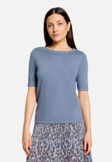 Sommerpullover kurzarm / Modellfoto Vorderseite