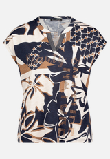 Print-T-Shirt mit Pailletten / Vorderseite