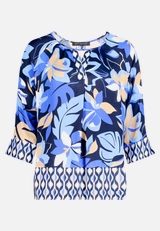 Schlupfbluse mit Blumenprint / Vorderseite