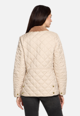 Outdoorjacke mit Kragen / Modellfoto Rückseite