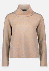 Strickpullover mit Lurexfaden / Vorderseite