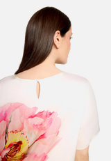 Schlupfbluse mit Rippbündchen / Detailbild