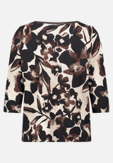 Sweatshirt mit Rippenstruktur / Rückseite