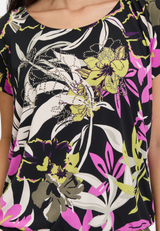 Printshirt mit Gummizug / Detailbild