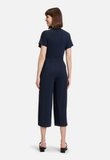 Jumpsuit mit Eingrifftaschen / Modellfoto Rückseite