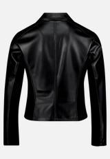 Bikerjacke mit Reißverschluss / Rückseite