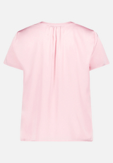 Satin-Bluse kurzarm / Rückseite