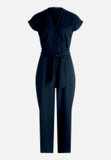 Jumpsuit mit Bindegürtel / Vorderseite