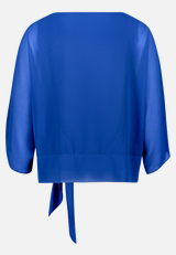 Chiffonbluse unifarben / Rückseite