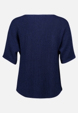 Strickpullover kurzarm / Rückseite