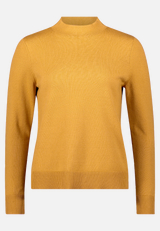 Basic-Strickpullover mit Stehkragen / Vorderseite