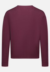 Feinstrickpullover mit Seitenschlitzen / Rückseite