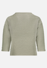 Sweatshirt  3/4 Arm mit Strukturmuster  / Rückseite