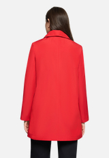 Sommerjacke mit Kapuze / Modellfoto Rückseite