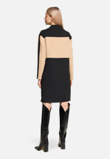 Jerseykleid langarm / Modellfoto Rückseite