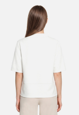 Sweatshirt mit Stehkragen / Modellfoto Rückseite
