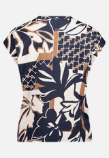 Print-T-Shirt mit Pailletten / Rückseite