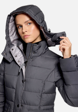 Steppjacke mit abnehmbarer Kapuze / Detailbild