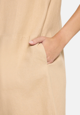Leinenkleid mit Knopfleiste / Detailbild